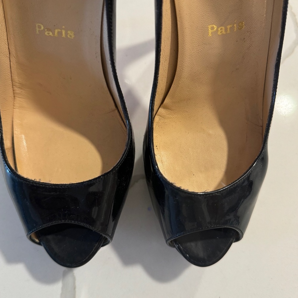 Christian Louboutin Peep Toe Pumps - Picture 5 of 7